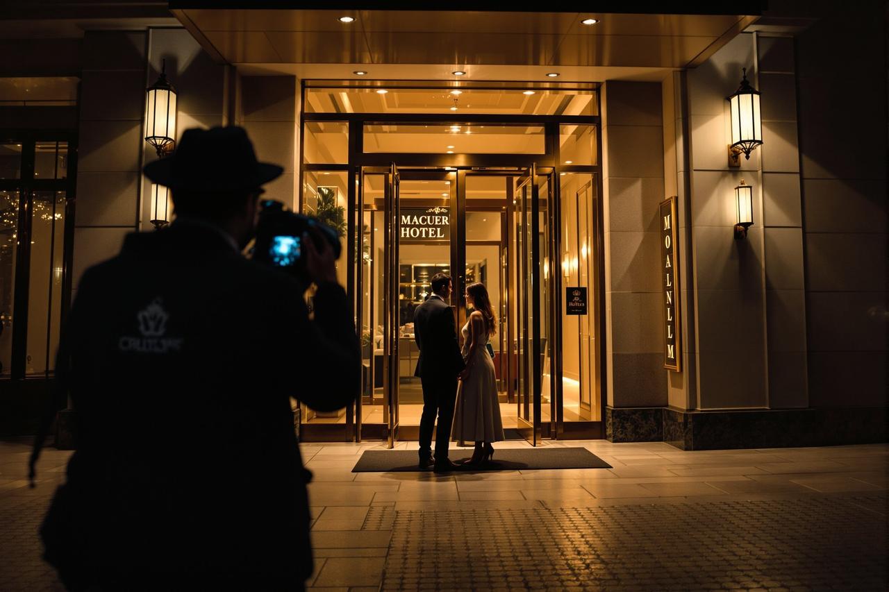 知名主播与财团老板深夜密会，酒店门口被拍到正面照
